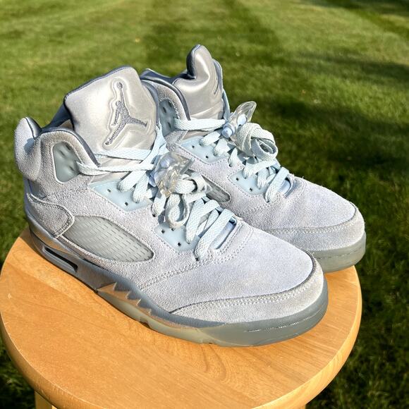Nike Air Jordan 5 Retro Blue Bird Sample 2021 Women's Shoes -Size 9 - Ships Now